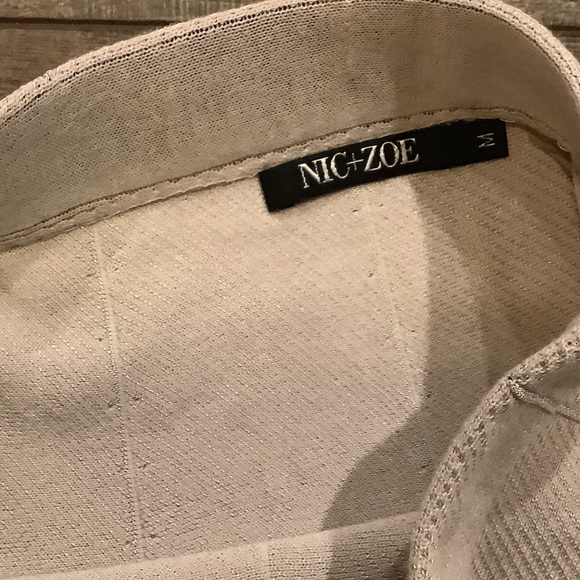 Nic & Zoe Cream Midi Skirt Size Medium - Picture 3 of 4